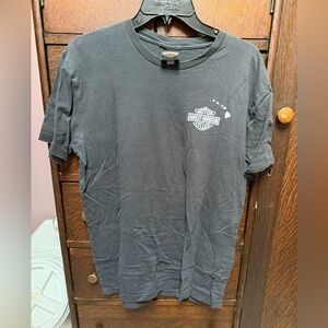 Harley-Davidson Black Short Sleeve Tee with Small Chest Shield